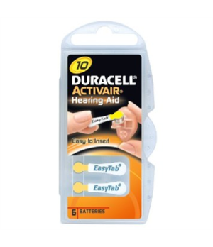 Duracell | A10/DA10/ZL10 | Zinc air cells | 6 pc(s)