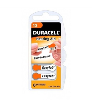 Duracell | A13/DA13/ZL13 | Zinc air cells | 6 pc(s)