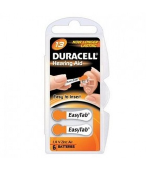 Duracell | A13/DA13/ZL13 | Zinc air cells | 6 pc(s)