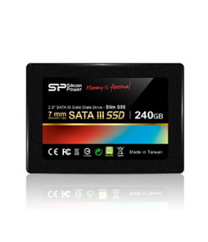 Silicon Power | Slim S55 | 120 GB | Solid-state drive interface SATA | Read speed 550 MB/s | Write speed 420 MB/s