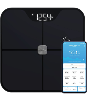 iHealth | Wireless Body Composition Scale | Nexus Pro | Maximum weight (capacity) 181 kg | Body Mass Index (BMI) measuring | Bla