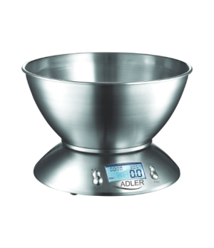 Adler | Kitchen scales | AD 3134 | Maximum weight (capacity) 5 kg | Graduation 1 g | Stainless steel