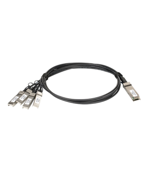 D-Link | DEM-CB100QXS-4XS | QSFP+ | Copper | Direct Attach Cable | 10/100/1000/40000 Mbit/s | Maximum transfer distance 1 m | Tw