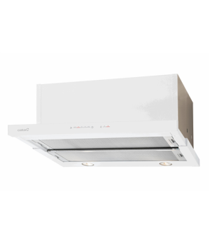 CATA | Hood | TF-7600 GWH | Energy efficiency class A | Telescopic | Width 60 cm | 645 m³/h | Touch control | White Glass | LED