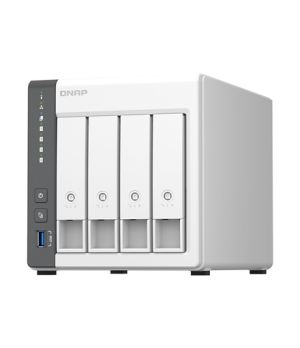 QNAP | 4 Bay ARM | TS-433-4G | Cortex-A55 | ARM 4-core | Processor frequency 2.0 GHz | 4 GB | On board (non-expandable)