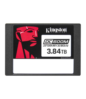 Kingston DC600M | 3840 GB | SSD form factor 2.5" | Solid-state drive interface SATA Rev. 3.0 | Read speed 560 MB/s | Write speed