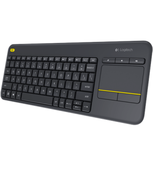 Logitech | K400 Plus | Keyboard with Trackpad | Wireless | NL | Black | USB port | 380 g