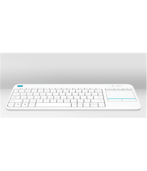 Logitech K400 Plus Keyboard with Trackpad Wireless NL USB port White 380 g