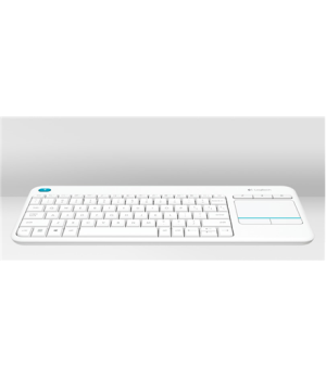 Logitech K400 Plus Keyboard with Trackpad Wireless NL USB port White 380 g