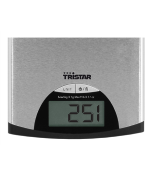 Tristar | Kitchen scale | KW-2435 | Maximum weight (capacity) 5 kg | Metallic