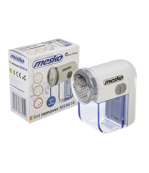 Mesko | Lint remover | MS 9610 | White | AAA batteries