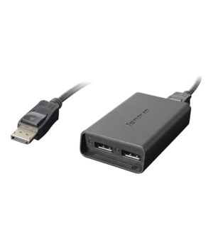 Lenovo Black | USB A | USB A | DisplayPort to Dual-DisplayPort Monitor Cable