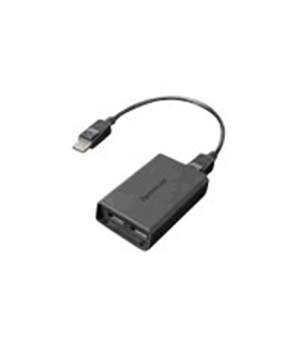 Lenovo Black | USB A | USB A | DisplayPort to Dual-DisplayPort Monitor Cable