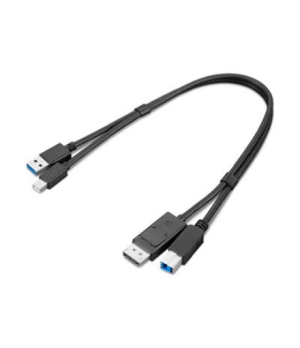 Lenovo | ThinkStation mDP + USB-A 3.0 to DP + USB-B 3.0 Dual Head Cable