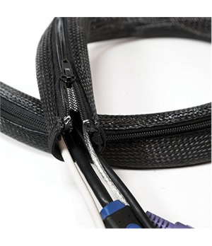 Logilink Cable FlexWrap with Zipper, 1m, 30mm, black Logilink