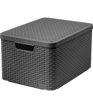 Curver | Basket Box with lid Style, 30l, Metal Silver | KE03619-308-00