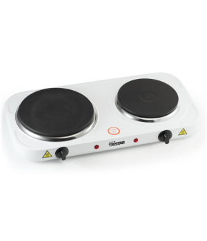 Tristar | Free standing table hob | KP-6245 | Number of burners/cooking zones 2 | Rotary | White | Electric