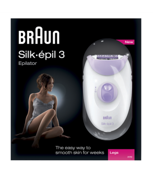 Braun Epilator Silk-Epil 3 SE3170 L Bulb lifetime (flashes) Not applicable Number of power levels 2 White/Purple