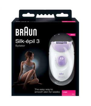 Braun Epilator Silk-Epil 3 SE3170 L Bulb lifetime (flashes) Not applicable Number of power levels 2 White/Purple