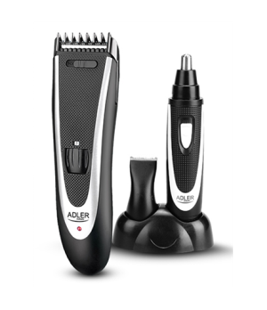 Adler | AD 2822 Hair clipper + trimmer, 18 hair clipping lengths, Thinning out function, Stainless steel blades, Black | Hair cl