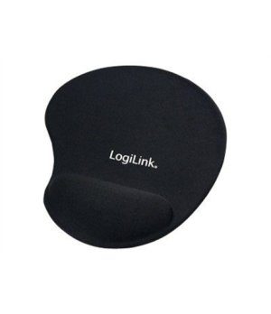 Mousepad with Gel Wrist Rest Support, | Logilink | ID0027 | Black