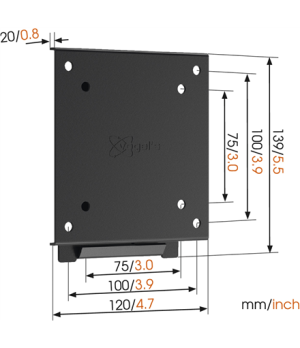 Vogels | Wall mount | MA1000-A1 | Fixed | 17-26 " | Maximum weight (capacity) 30 kg | Black