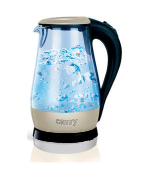 Camry | CR 1251 | Standard kettle | 2000 W | 1.7 L | Glass | 360° rotational base | Glass/Black