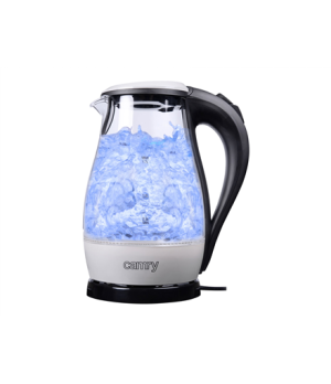 Camry | CR 1251 | Standard kettle | 2000 W | 1.7 L | Glass | 360° rotational base | Glass/Black