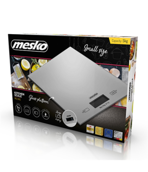 Mesko | Kitchen Scales | MS 3145 | Maximum weight (capacity) 5 kg | Graduation 1 g | Display type LCD | Silver