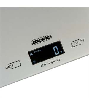 Mesko | Kitchen Scales | MS 3145 | Maximum weight (capacity) 5 kg | Graduation 1 g | Display type LCD | Silver