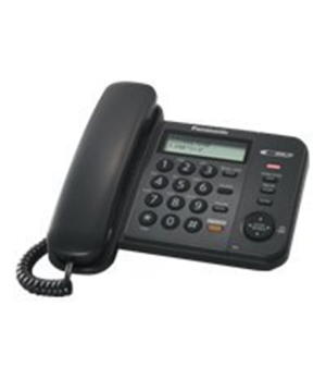 Panasonic | Corded | KX-TS580FXB | Built-in display | Caller ID | Black | 95 x 190 x 196 mm | Phonebook capacity 50 entries | Sp