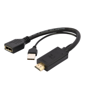 Cablexpert | Active 4K HDMI to DisplayPort Adapter | A-HDMIM-DPF-01 | Black | DisplayPort Female | HDMI Male (Type A) | 0.1 m