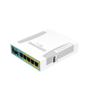 Mikrotik Wired Ethernet Router RB960PGS, hEX PoE, CPU 800MHz, 128MB RAM, 16MB, 1xSFP, 5xGigabit LAN, 1xUSB, Power Output On port