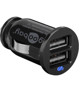 Twin USB Car Charger (2x USB) | Goobay | Goodbay Dual USB car charger 2,1A | 5 V