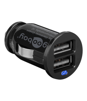 Twin USB Car Charger (2x USB) | Goobay | Goodbay Dual USB car charger 2,1A | 5 V