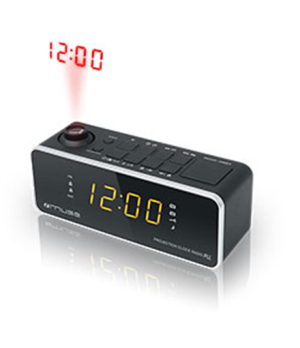 Muse | M-188P | Black | Clock radio