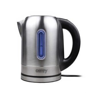 Camry | Kettle | CR 1253 | With electronic control | 2200 W | 1.7 L | Stainless steel | 360° rotational base | Stainless steel