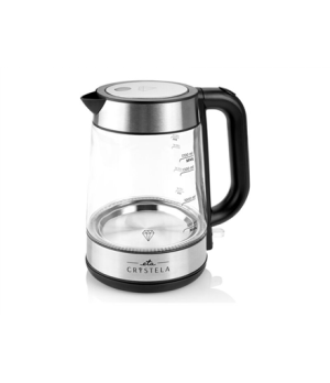 ETA | ETA615390000 | Standard kettle | 2200 W | 1.7 L | Glass | 360° rotational base | Stainless steel/Black