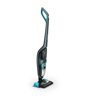 Philips PowerPro Aqua Vacuum cleaner and Mopping System FC6409/01 Handstick 3in1 Wet and dry Petrol blue metallic 25.2 V Warrant