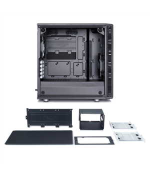 Fractal Design | Define Mini C TG | FD-CA-DEF-MINI-C-BK-TG | Side window | Left side panel - Tempered Glass | Black | Micro ATX 