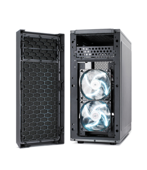 Fractal Design | Focus G | FD-CA-FOCUS-GY-W | Side window | Left side panel - Tempered Glass | Gray | ATX | Power supply include