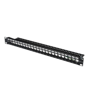 Digitus | Modular Patch Panel | DN-91411 | Black | Layout Keystone Entry: Straight Area of application: 483 mm (19") cabinet Sui