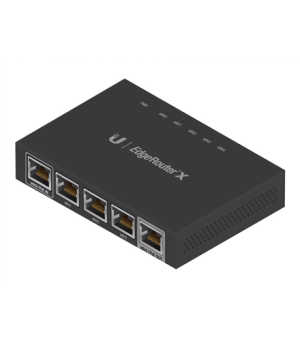 EsgeRouter ER-X | No Wi-Fi | 10/100/1000 Mbit/s | Ethernet LAN (RJ-45) ports 5 | Mesh Support No | MU-MiMO No | No mobile broadb