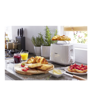 Philips | Toaster | HD2582/00 | Power 760 - 900 W | Number of slots 2 | Housing material Plastic | White