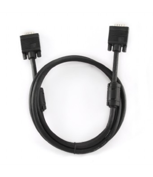 Cablexpert Premium VGA HD15M/HD15M dual-shielded w/2*ferrite core 15M cable Black Cablexpert