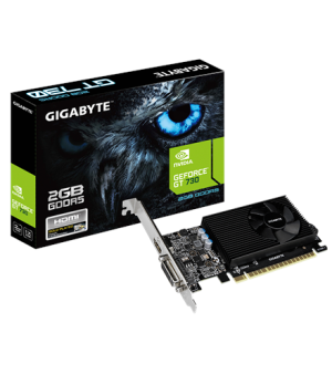 Gigabyte GV-N730D5-2GL 1.0 low profile NVIDIA 2 GB GeForce GT 730 GDDR5 PCI Express 2.0 Processor frequency 902 MHz HDMI ports q