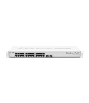 MikroTik | Cloud Smart Switch | CSS326-24G-2S+RM | Managed L2 | Rackmountable | Gigabit Ethernet (copper) ports quantity 24 | SF