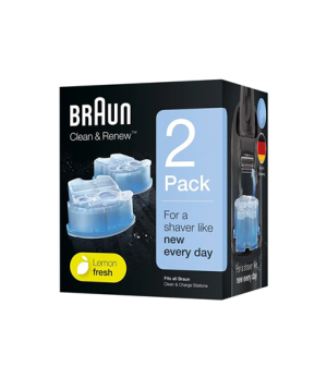 Braun | CCR2 Clean & Renew Refill Cartridge 2 pcs | Blue