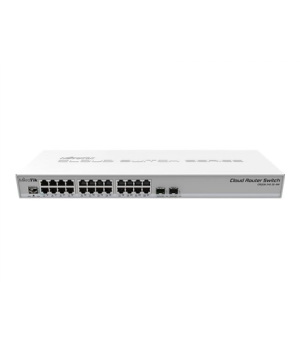 MikroTik | Cloud Router Switch CRS326-24G-2S+RM | Managed L3 | Rackmountable | Gigabit Ethernet (copper) ports quantity 24 | SFP