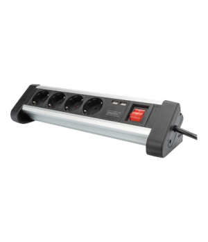 Digitus | Office Power Strip | DA-70614 | Silver/Black